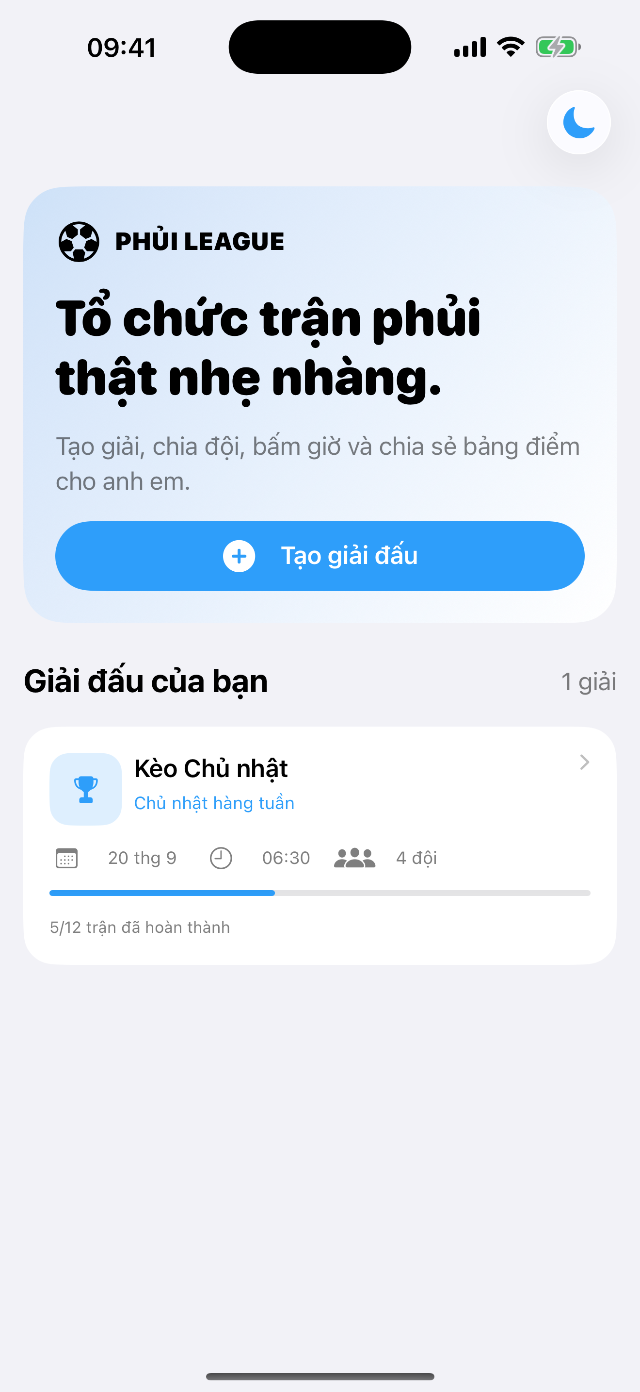Mọi giải đấu trong một nơi — Phủi League